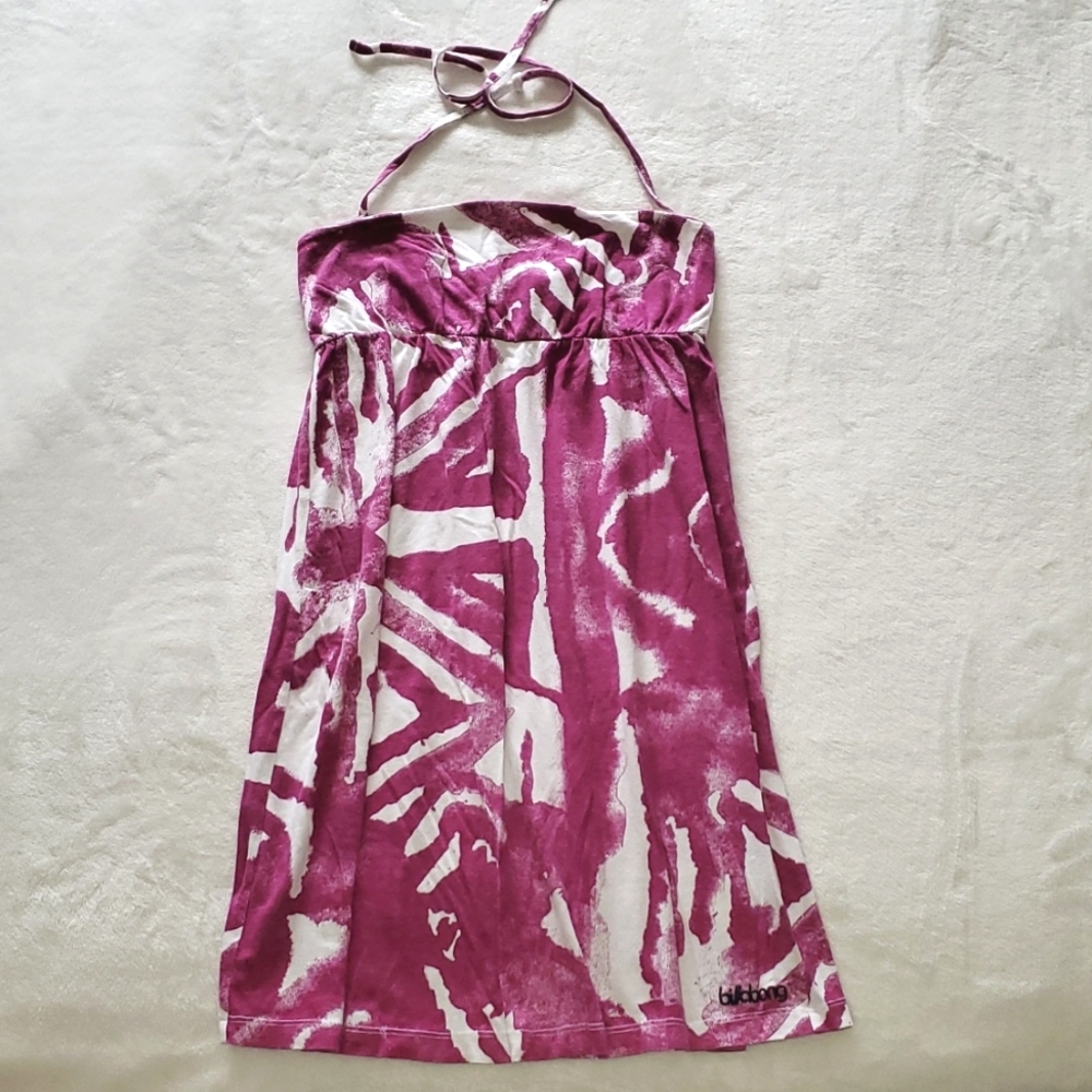 Billabong Surf Convertable Halter/ Strapless Midi Summer Dress